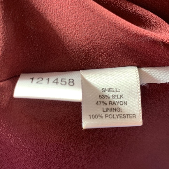 Ann Taylor LOFT Pink/Maroon Floral Bold Night Out - 0 - EUC - Picture 7 of 7